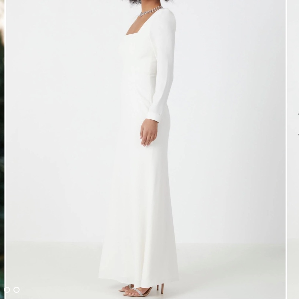 BCBGMAXAZRIA Faye Square Neck Evening Gown